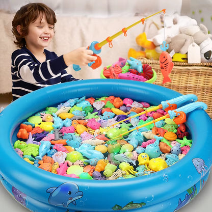 Magnetic Fishing Set Inflatable Pool Party Model Play Games & More Perfect Summer Outdoor Toy Kids for Birthday Christmas Gifts