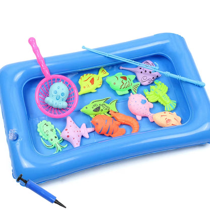Magnetic Fishing Set Inflatable Pool Party Model Play Games & More Perfect Summer Outdoor Toy Kids for Birthday Christmas Gifts