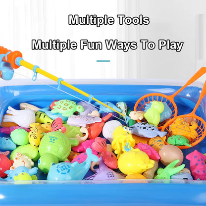 Magnetic Fishing Set Inflatable Pool Party Model Play Games & More Perfect Summer Outdoor Toy Kids for Birthday Christmas Gifts
