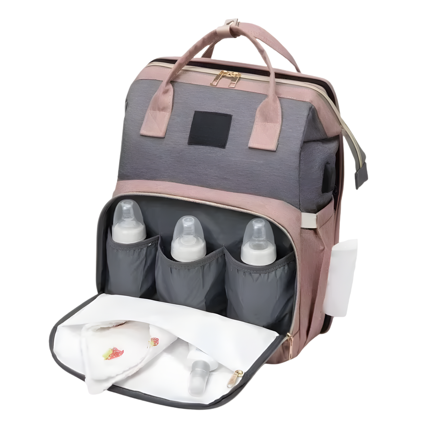 3-in-1 Diaper Bag & Foldable Crib